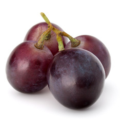 Red grape berry bunch isolated on white background cutout