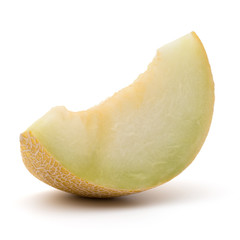 melon slice isolated on white background cutout