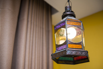 beautiful vintage lantern in room