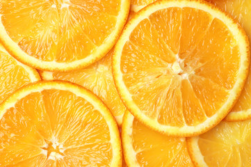 Orange slices background
