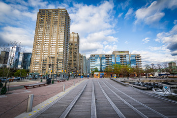 Buildings at the Harbourfront, in Toronto, Ontario.