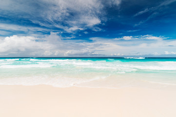 Tropical beach. The Seychelles
