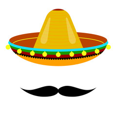 sombrero moustache - 115593658