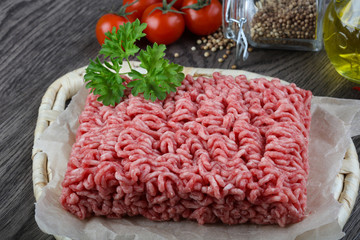 Minced beef meat