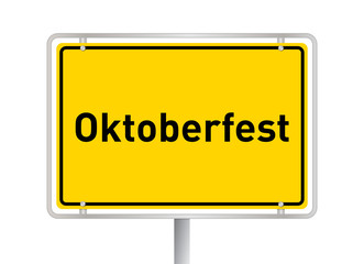 Schild Oktoberfest