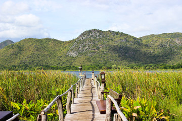 The Wood Bridge to the River