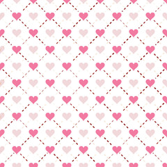 Pink heart pattern background