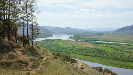 Fototapeta na wymiar Valley of the river 