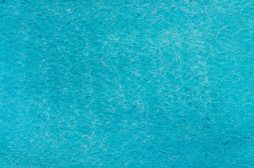 Sea cyan blue aquamarine bright, deep, fresh hand drawn abstract watercolor background. Space for text, lettering, copy. Postcard template.