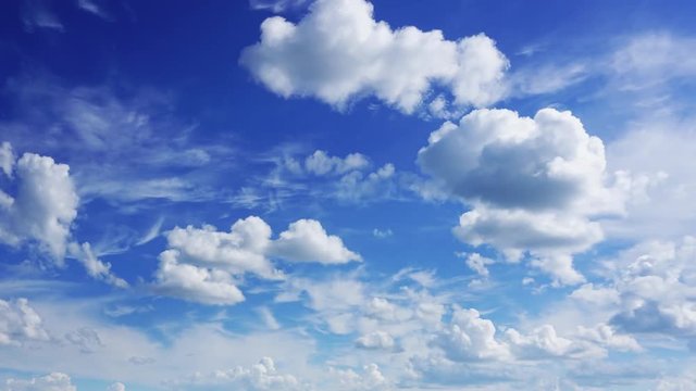timelapse with beautiful clouds moving, 4k
