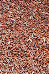 red or brown rice background close up shot