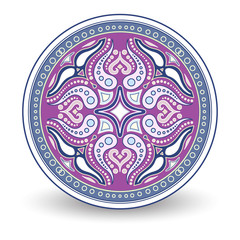 Round pattern decorative element