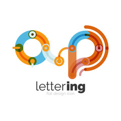 Letter logo business icon