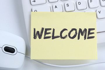 Welcome new employee colleague refugees refugee immigrants offic