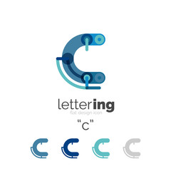 Letter logo line concept