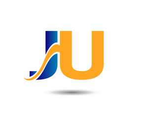 J and u logo vector
