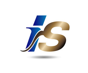 letter I and S logo
