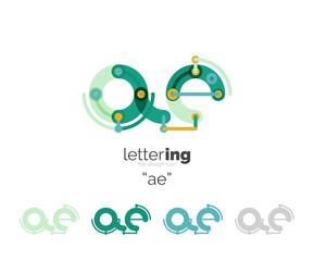 Alphabet letter font logo business icon