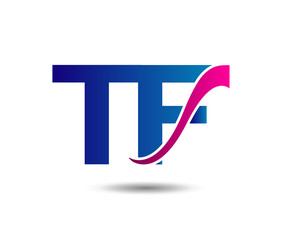 Letter TF,  T and F logo vector
