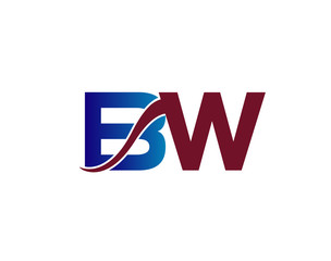 BW company linked letter logo
