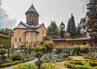 Georgia, Tbilisi . One of the famous memorials in the old city - Sioni Church in honour of Virgin Assumption or just Sioni. 