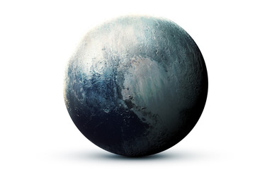 Pluto - High resolution 3D images presents planets of the solar system. This image elements furnished by NASA