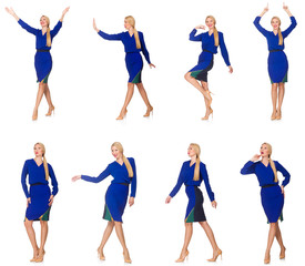 Fototapeta premium Composite photo of woman in various poses