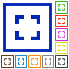 Obraz premium Selector tool framed flat icons
