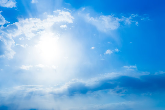 blue sky with clouds