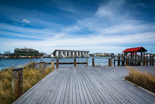 Pier In The Lewes And Rehoboth Canal, In Lewes, Delaware.