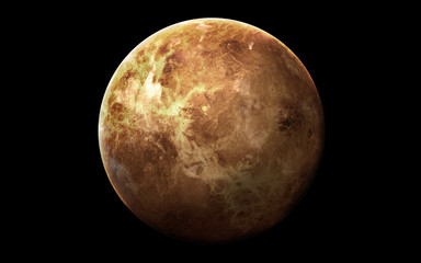Venus - High resolution 3D images presents planets of the solar system. This image elements furnished by NASA