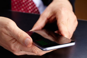 businessman with mobile phone