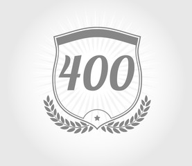 400 shield number design