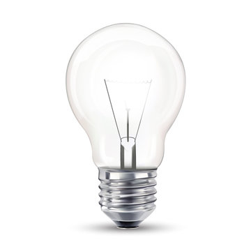 Light bulb, isolated,