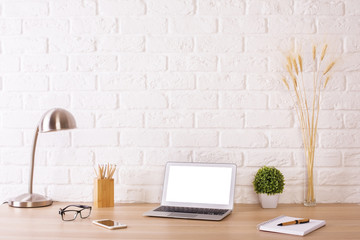 Creative designer workplace