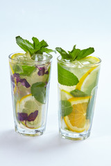 summer lemonade isolated