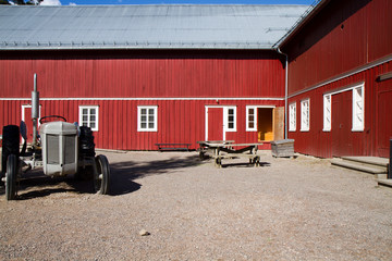 traditional scandinavian wooden house