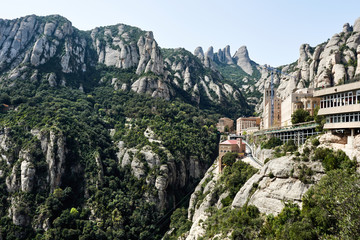 Fototapeta na wymiar Santa Maria de Montserrat, Spain