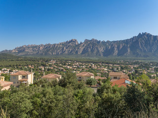 Fototapeta na wymiar Montañas de Montserrat desde Collbató, Barcelona OLYMPUS DIGITAL CAMERA