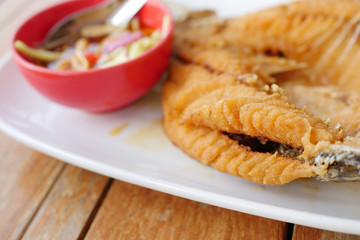 deep fried snapper, asian thai seafood