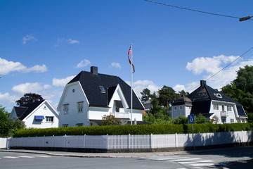 view of the typical norvagian house in oslo