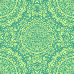 Vector nature seamless pattern with abstract ornament.