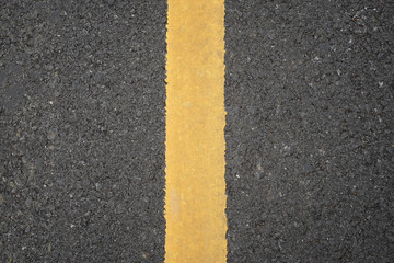 Fototapeta premium Yellow line on road