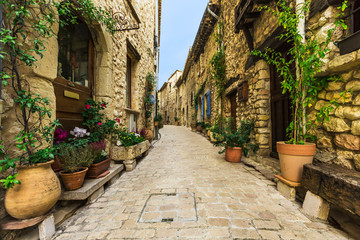 Fototapeta na wymiar Tourrettes-sur-Loup in France.