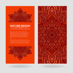 Vector nature decor for your design with abstract ornament