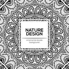 Vector nature decor for your design with abstract ornament
