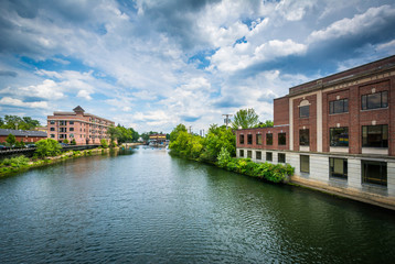 The Nashua River, in Nashua, New Hampshire.