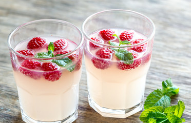 Sparkling Raspberry - Limoncello Cocktail