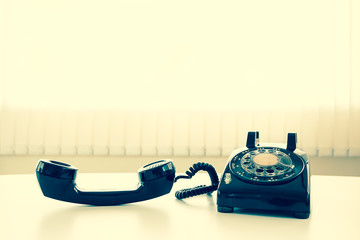 old retro telephone