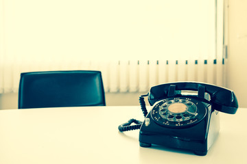 old retro telephone
